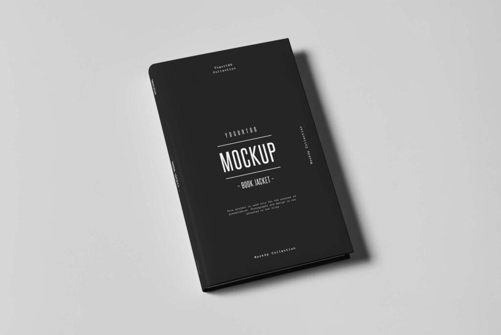 精装书籍/封套书籍装包装样机模型Book Book Jacket Mock up插图4