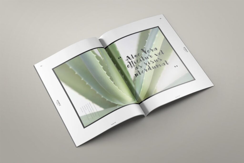 简约的植物学/多用途企业业务画册模板素材Botanical Magazine插图4