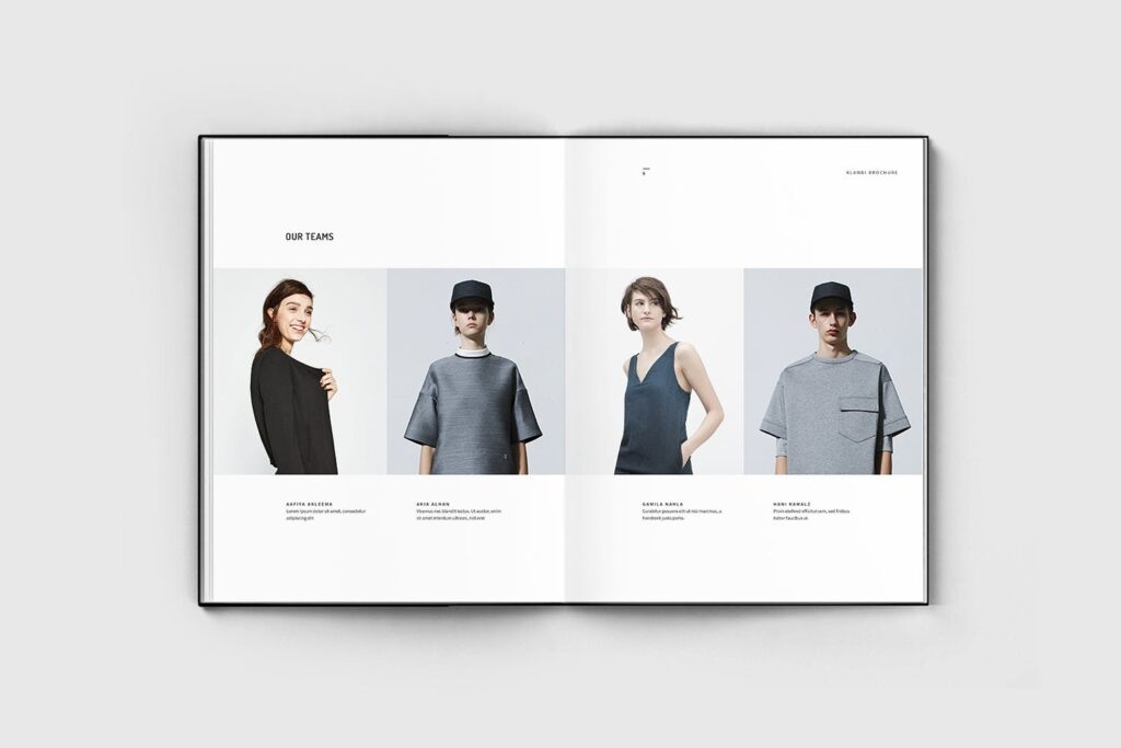 时尚摄影现代简单独特版式画册杂志模板素材下载Brochure V8GMPQ插图4