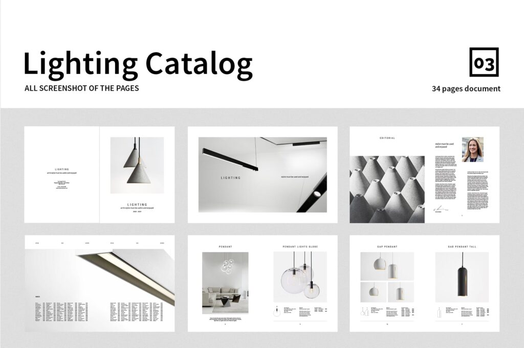 灯具照明产品目录画册模板素材CENTRE Lighting Catalog插图4