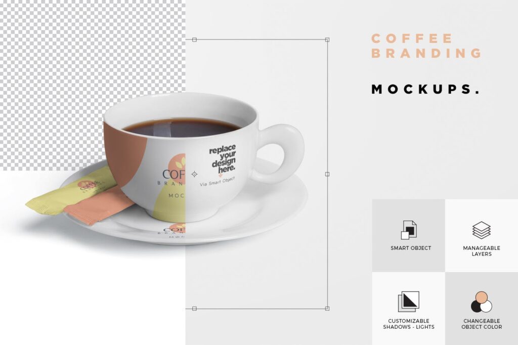 咖啡品牌手提包装袋模型样机素材下载Coffee Branding Mockups 4LYFZ7U插图4