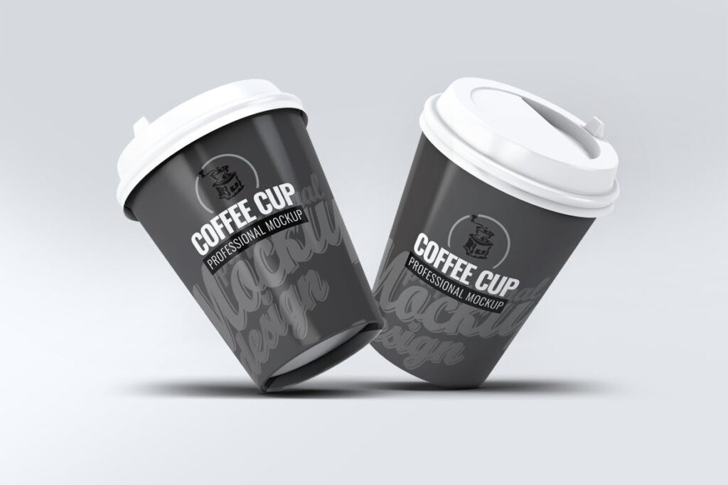 热饮咖啡杯模型多角度模型样机效果图Coffee Cup MockUp V1 AH429L7插图4