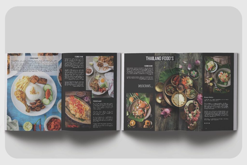 高端美食家餐饮美食料理周刊杂志模板FOODIES Photograph Lookbook插图4