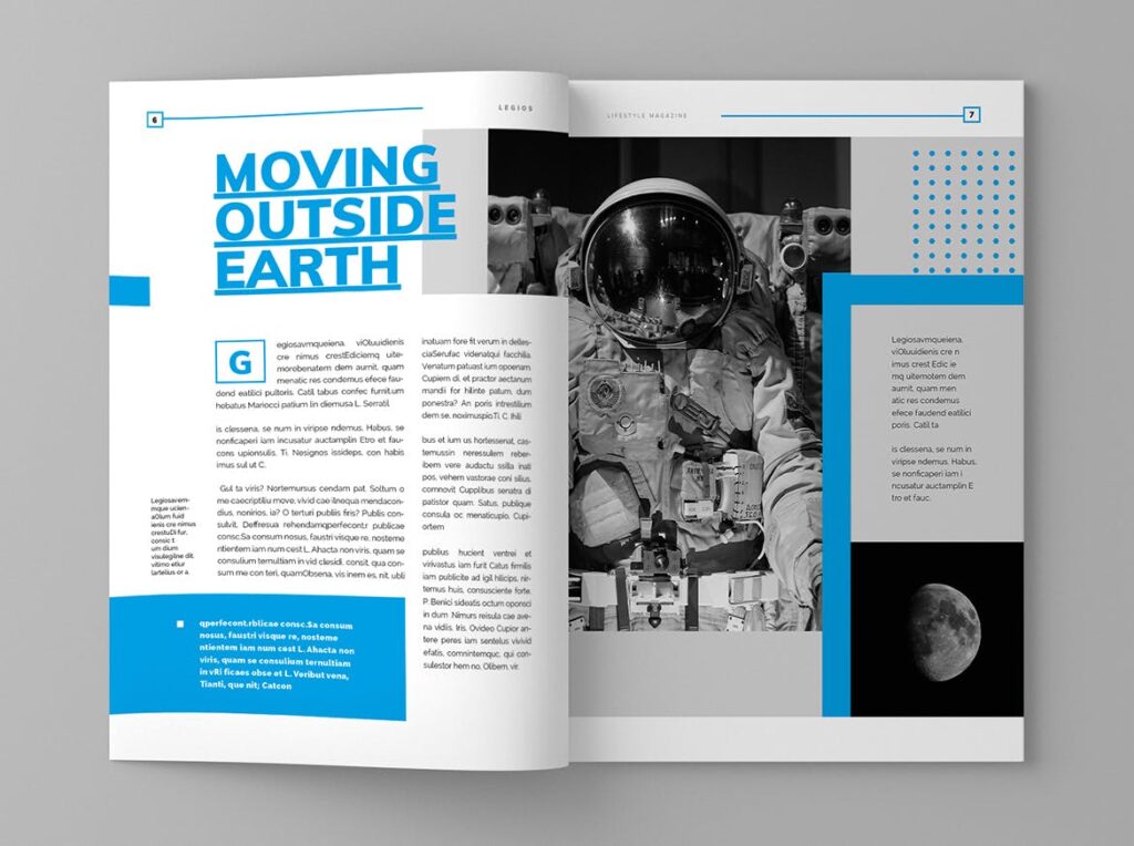 太空航天军旅主题杂志画册模板Legios Magazine Template插图4