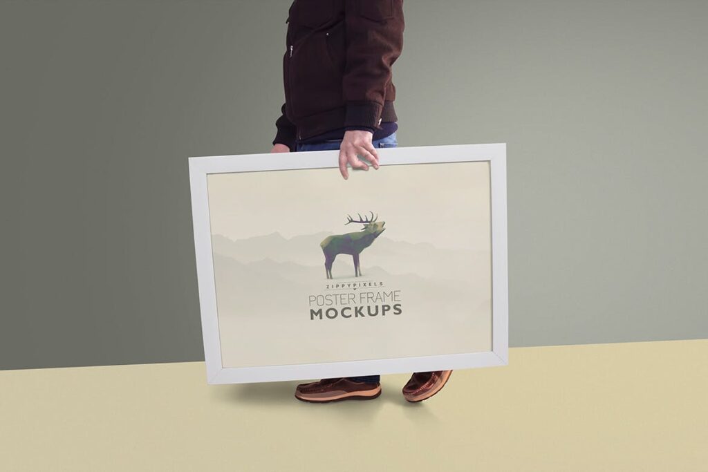 海报相框样机模型素材效果图下载Poster Frame Mockups FXJRUN插图4