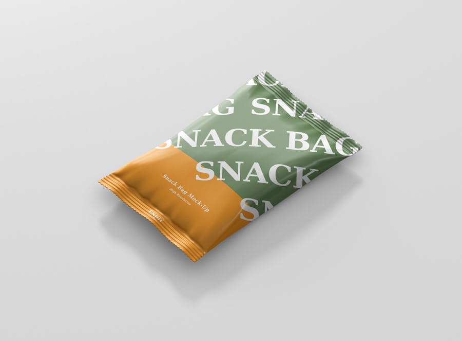 真空零食箔袋包装模型样机下载Snack Foil Bag Mockup 8NDLCP插图3