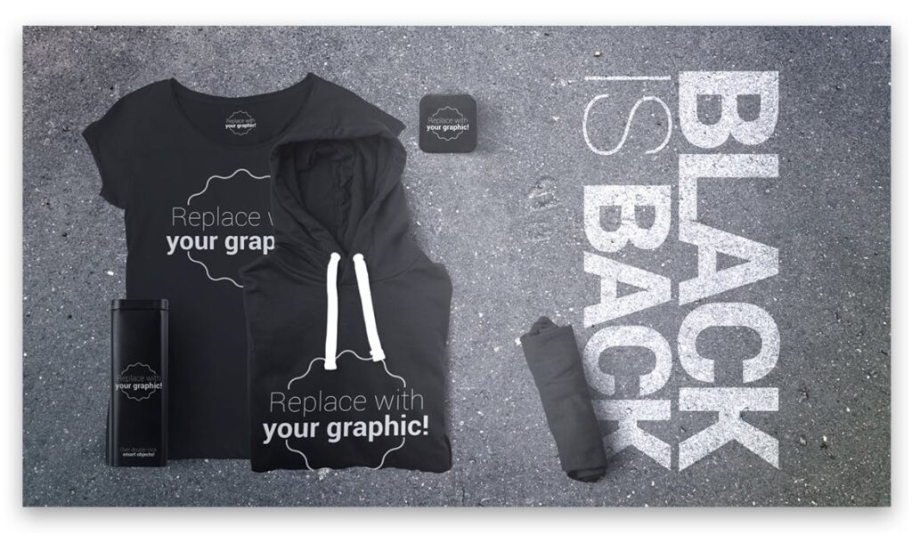 简约T恤设计/场景设计模型素材下载T shirt and Packages Mockups Scene Generator插图3