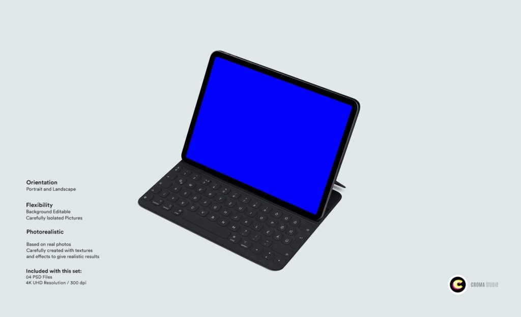多种透视角度平板电脑模型样机下载Tablet Mockups U56DNEM插图4