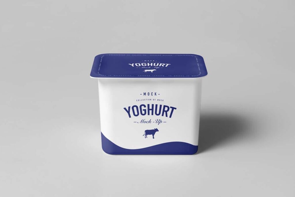 酸奶塑料杯包装杯模型样机素材下载Yoghurt Cup Mockup 3插图4