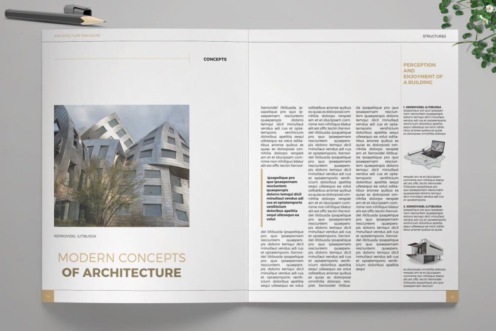 建筑设计/生态空间规划杂志模板Architecture Magazine插图4