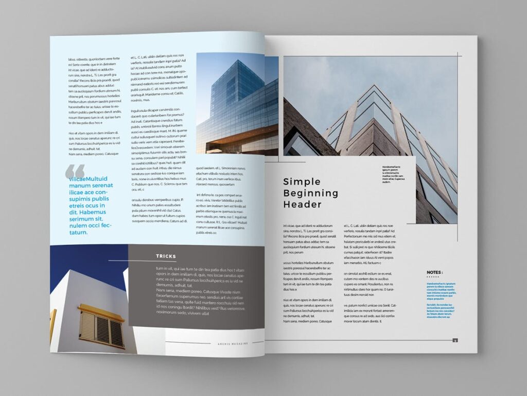 经典建筑设计周刊杂志模板Archsi Magazine Template插图5