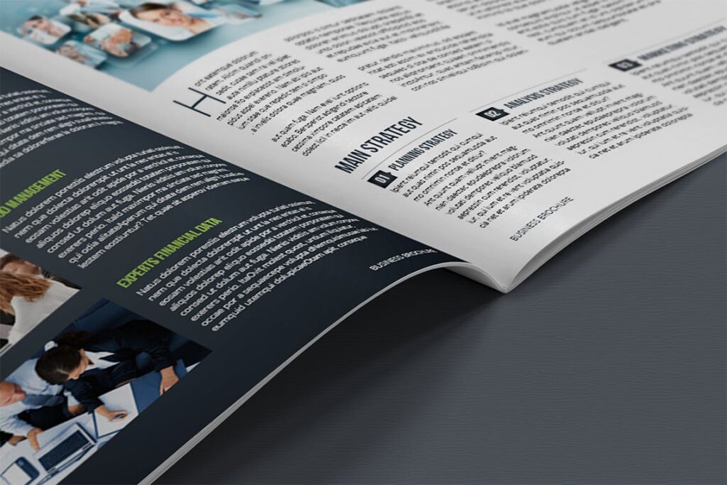 整洁典现代专业的企业商务手册模板Business Brochure Template DV95G插图5
