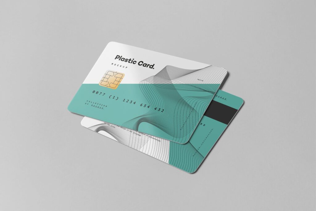 精致塑料卡/信用卡模型样机素材下载Plastic Card Mockup JHQBYL插图5