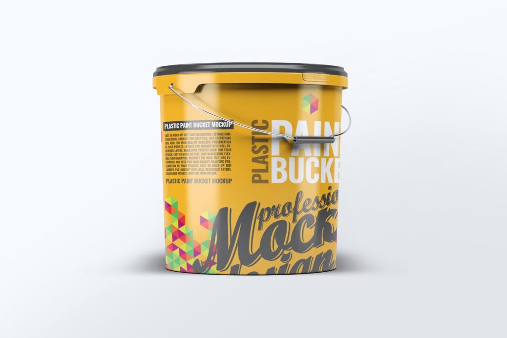 塑料油漆桶/街头艺术喷绘样机模型素材下载Plastic Paint Bucket Mock Up插图5