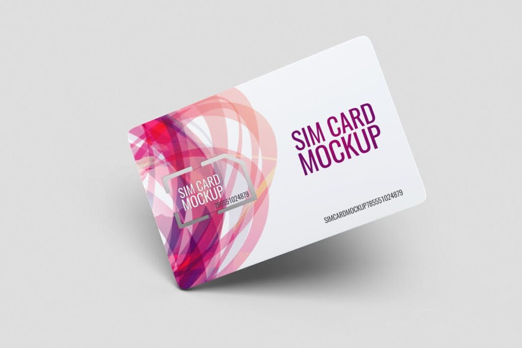 互联网SIM卡设计样机模型素材下载Sim Card MockUp J9Q8XH插图5