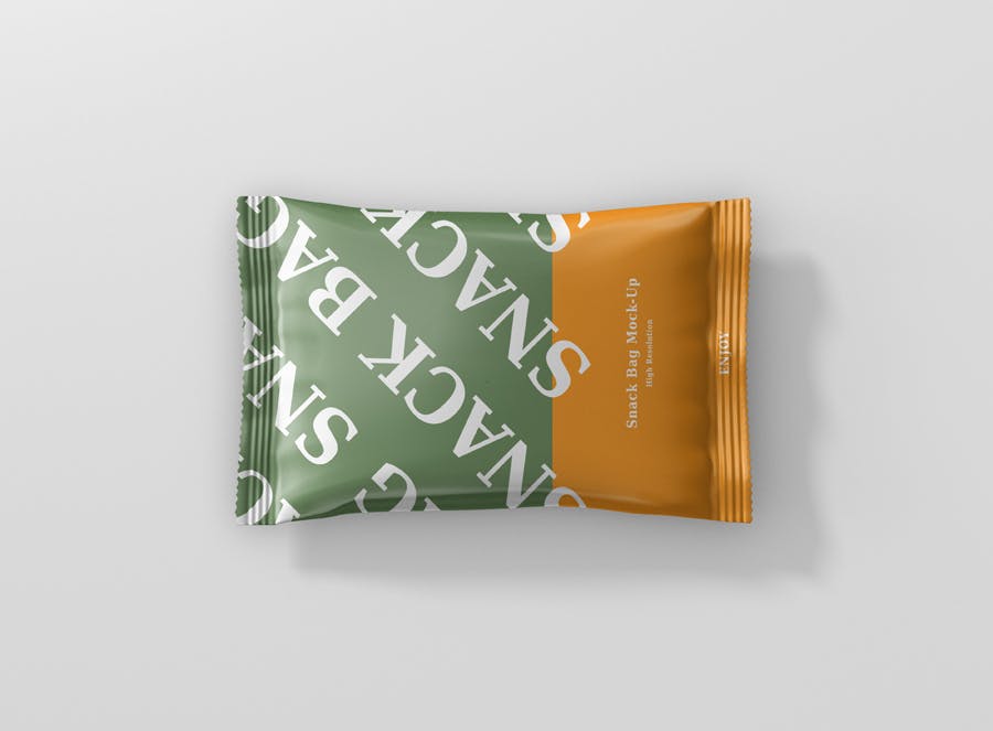 真空零食箔袋包装模型样机下载Snack Foil Bag Mockup 8NDLCP插图4