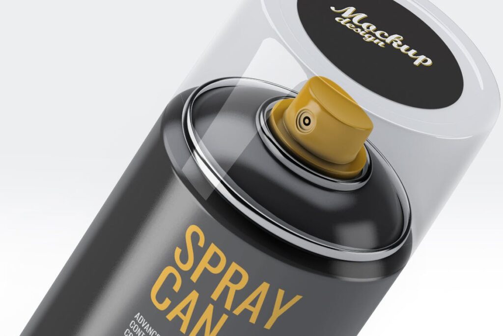 高级喷雾罐喷漆模型样机素材下载Spray Can MockUp v2插图5