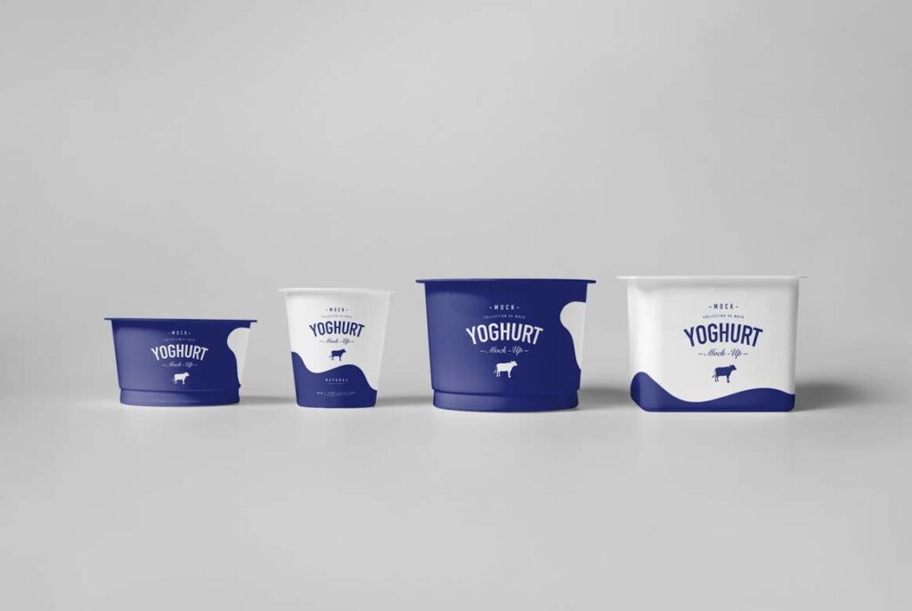 酸奶塑料杯包装杯模型样机素材下载Yoghurt Cup Mockup 3插图5