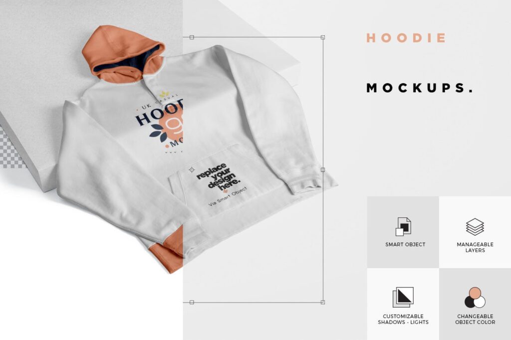 6个连衣帽衫模型/服装样机模型效果图6 Hoodie Mockup SBRLX3A插图6