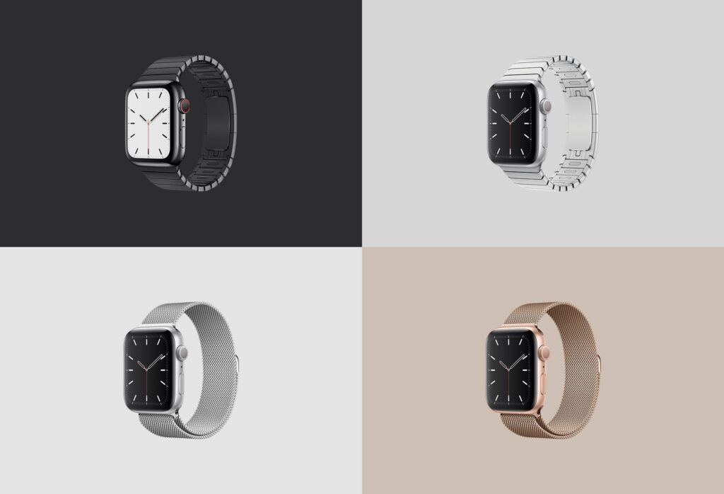 苹果手表系列5展示效果图样机模型下载Apple Watch Mockup Series 5插图6