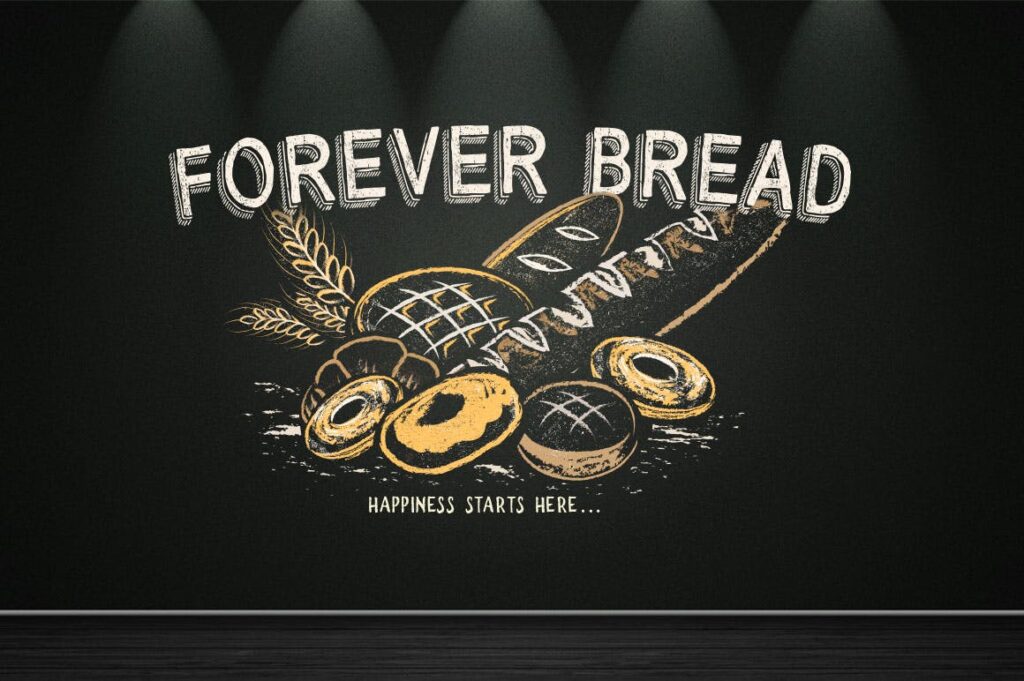 咖啡馆美食餐饮海报标题英文字体BiteChalk Typeface extras插图6