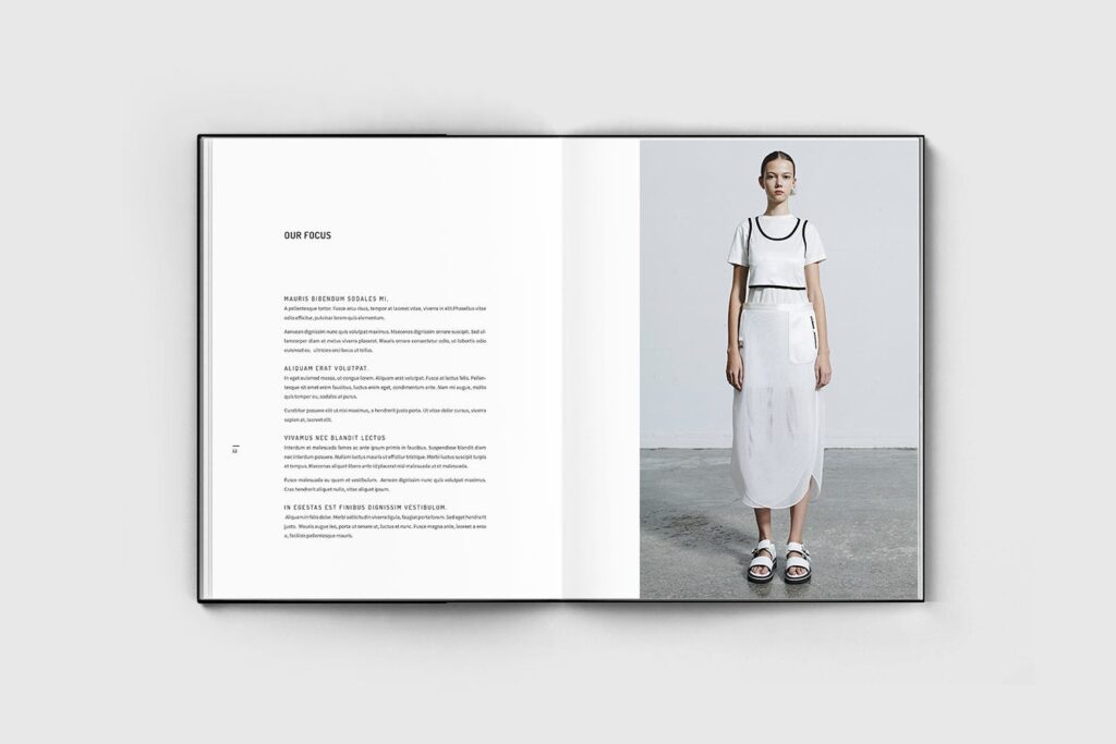 时尚摄影现代简单独特版式画册杂志模板素材下载Brochure V8GMPQ插图6