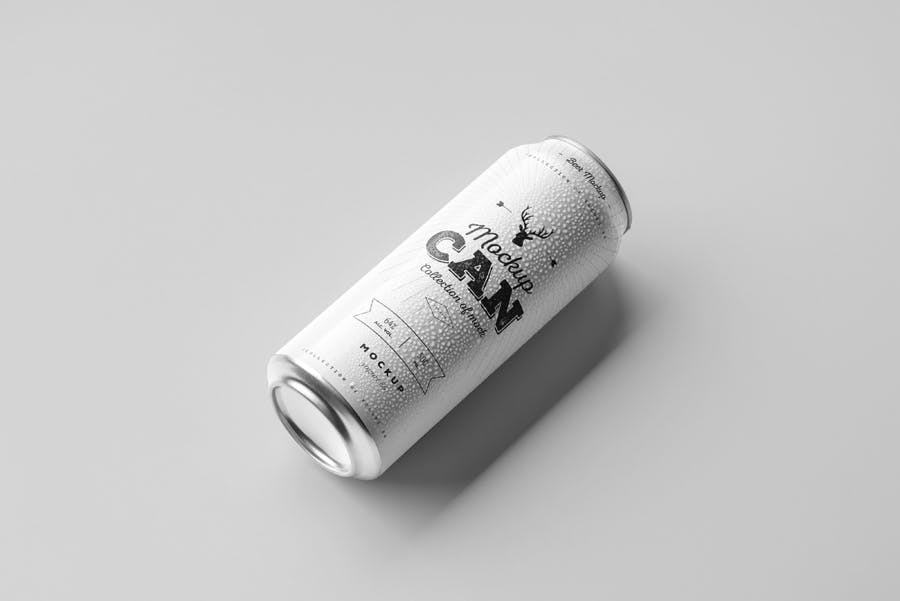法国啤酒易拉罐包装模型样机素材下载Can Mock up 4 X5QRMU插图(6)