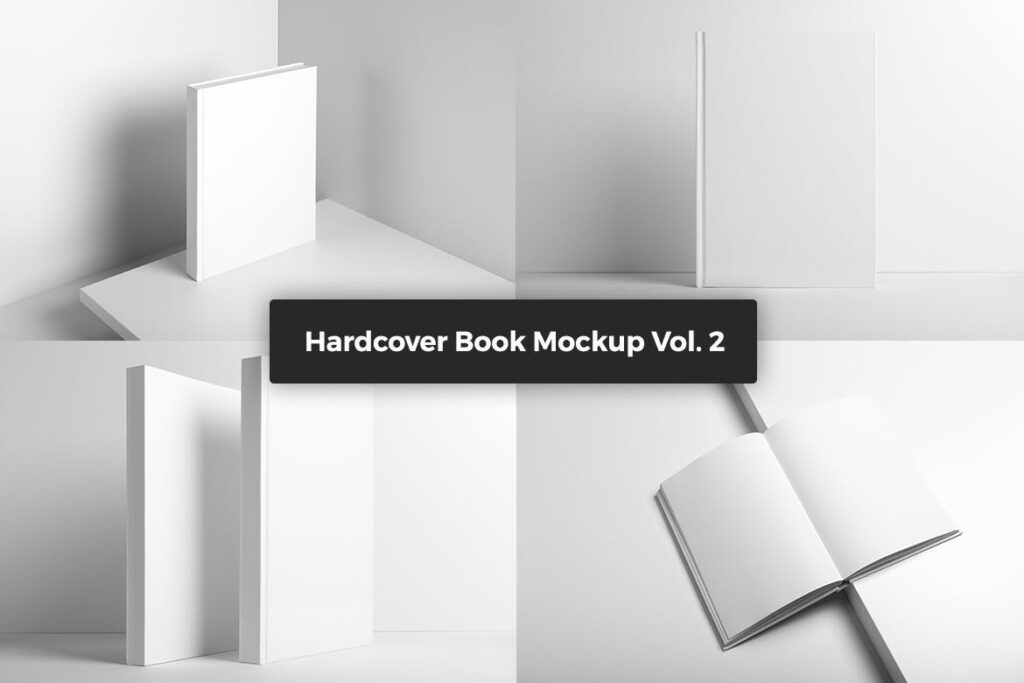 精装硬卡纸精装书籍PSD模型样机素材下载Hardcover Book Mockup Vol2插图6