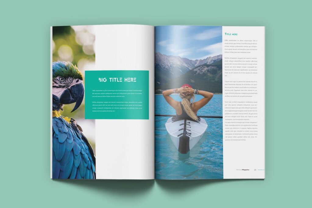 摄影时装设计或简约设计版式画册杂志模板素材下载Minimal Magazine VLGG9T插图6