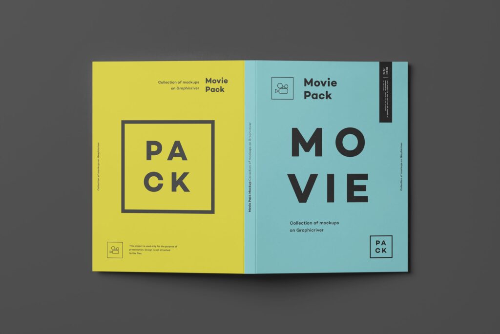 古典电影唱片包装模型样机素材下载Movie Pack Mockup 3插图6