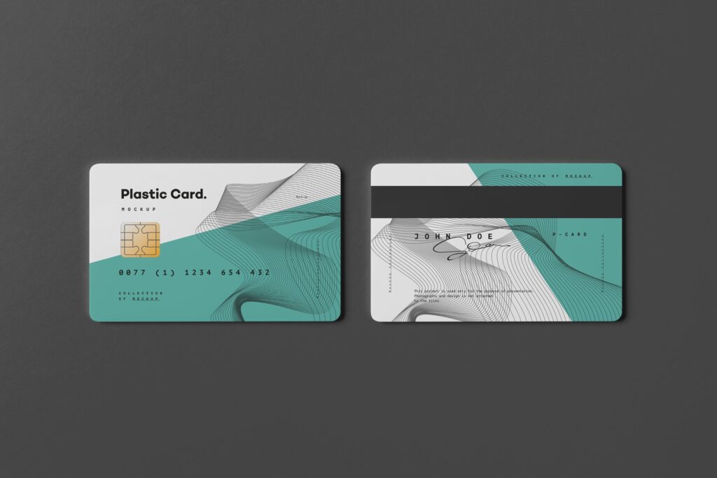 精致塑料卡/信用卡模型样机素材下载Plastic Card Mockup JHQBYL插图6