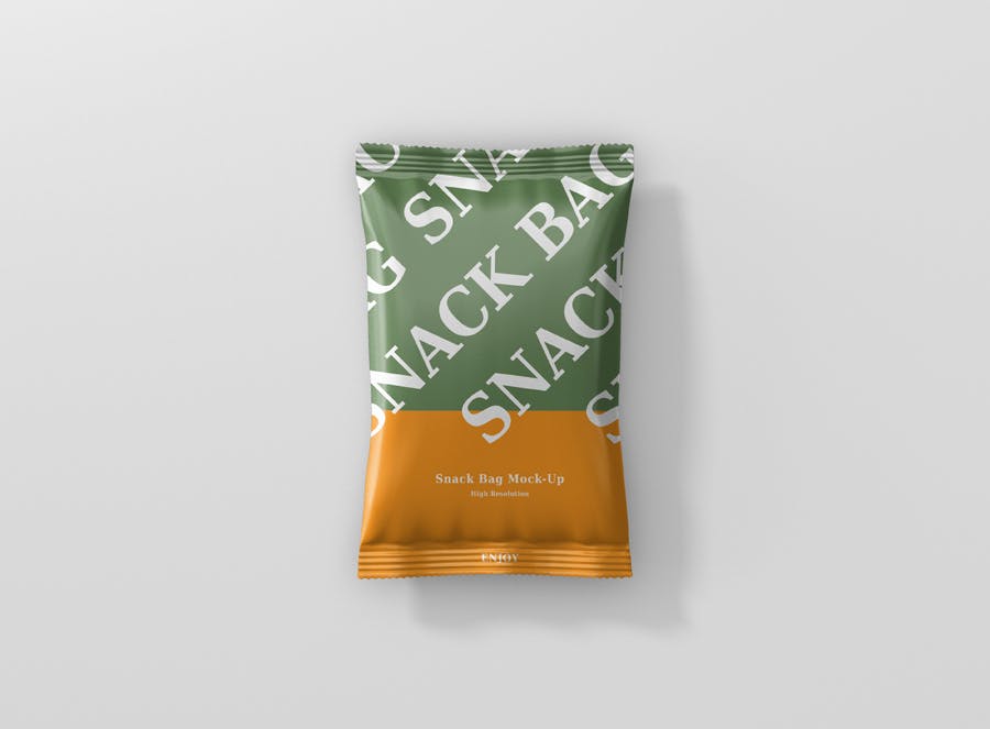 真空零食箔袋包装模型样机下载Snack Foil Bag Mockup 8NDLCP插图5