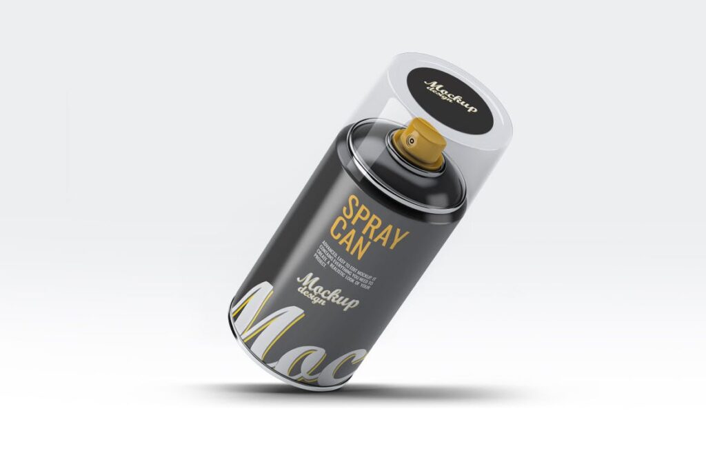 高级喷雾罐喷漆模型样机素材下载Spray Can MockUp v2插图6