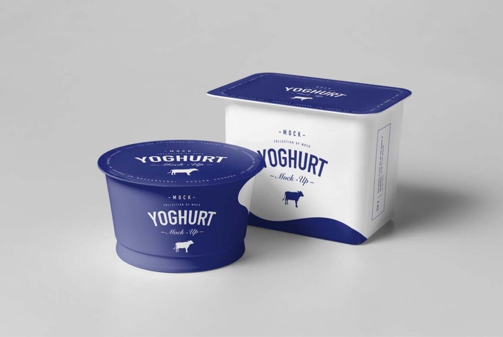 酸奶塑料杯包装杯模型样机素材下载Yoghurt Cup Mockup 3插图6
