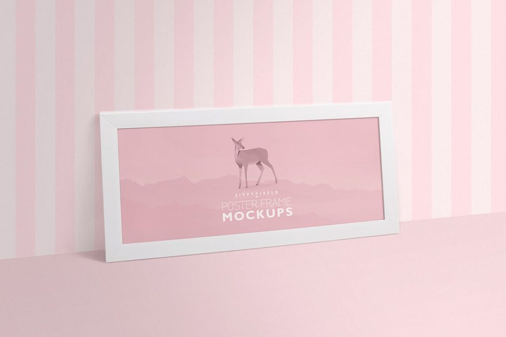 粉色系列海报相框样机模型素材效果图下载Gorgeous Frame Mockups插图7