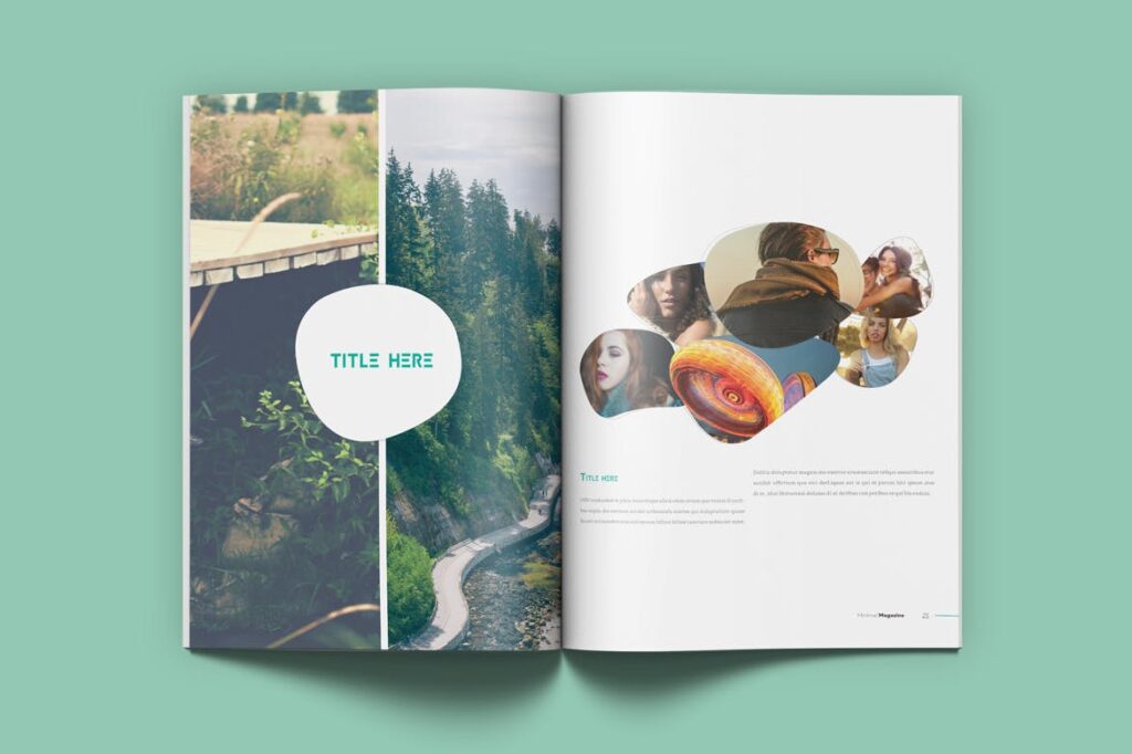 摄影时装设计或简约设计版式画册杂志模板素材下载Minimal Magazine VLGG9T插图7