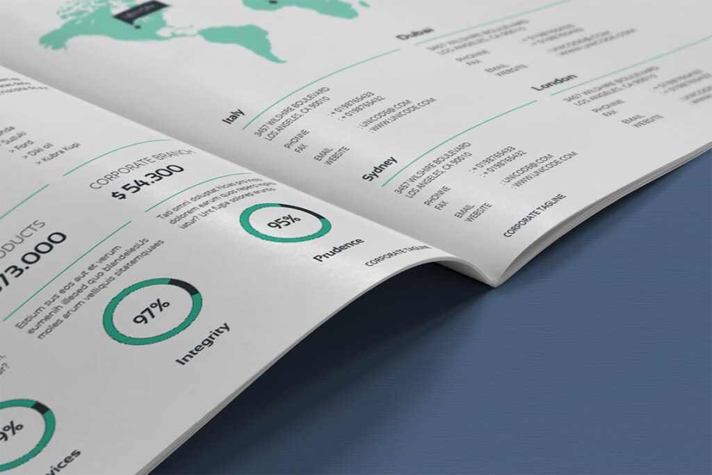 优雅简洁企业商务手册模板素材下载Business Brochure Template 52QC7R插图8
