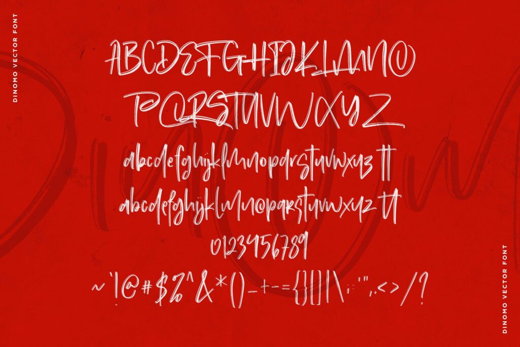 食品包装装饰字体手写英文字体下载Dinomo SVG Brush Font插图8
