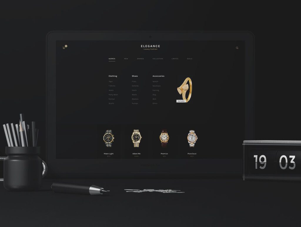 高端品牌电商购物移动应用程序用户界面套件Elegance Luxury Fashion UI Kit插图8