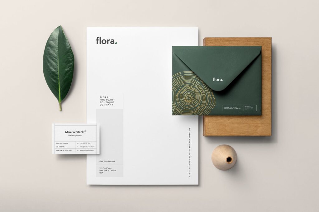 优雅的品牌VI样机模型样机下载Flora Branding Mockup Vol1插图8