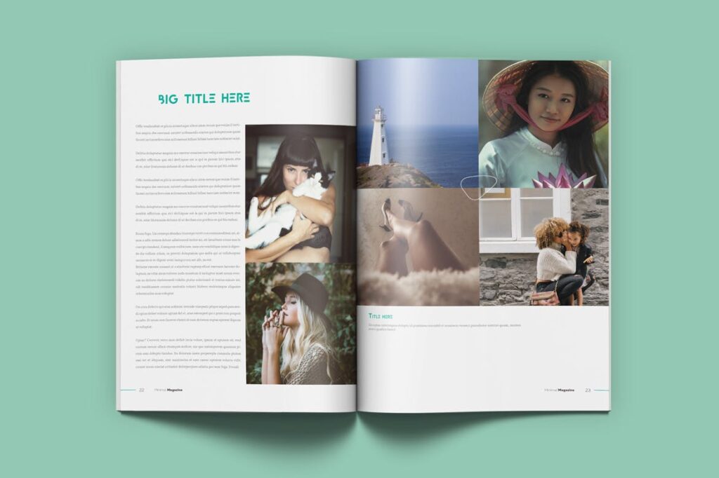 摄影时装设计或简约设计版式画册杂志模板素材下载Minimal Magazine VLGG9T插图8