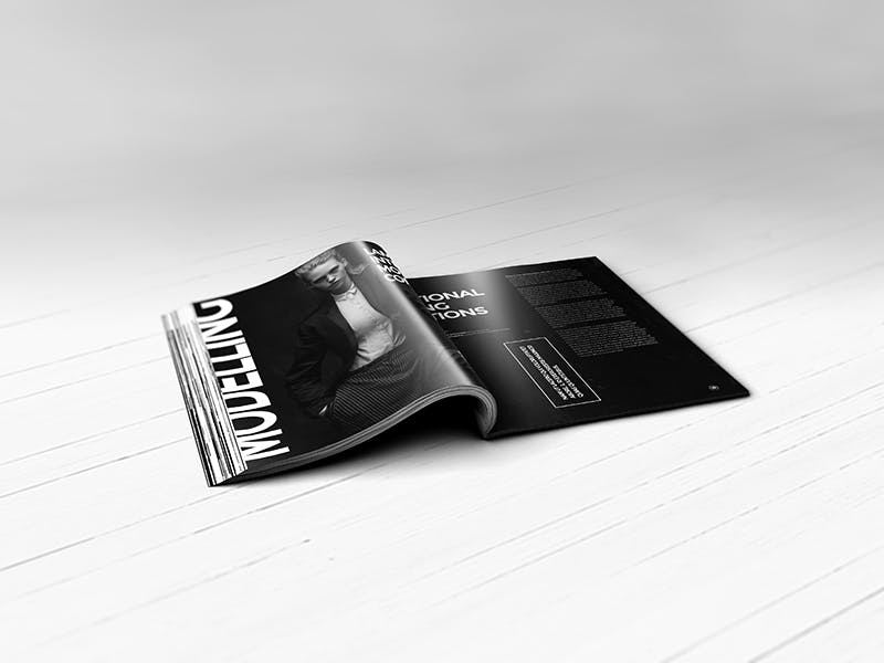 高端奢侈服装品牌画册杂志样机模型效果图Realistic Magazine Mockups F7rga9插图8