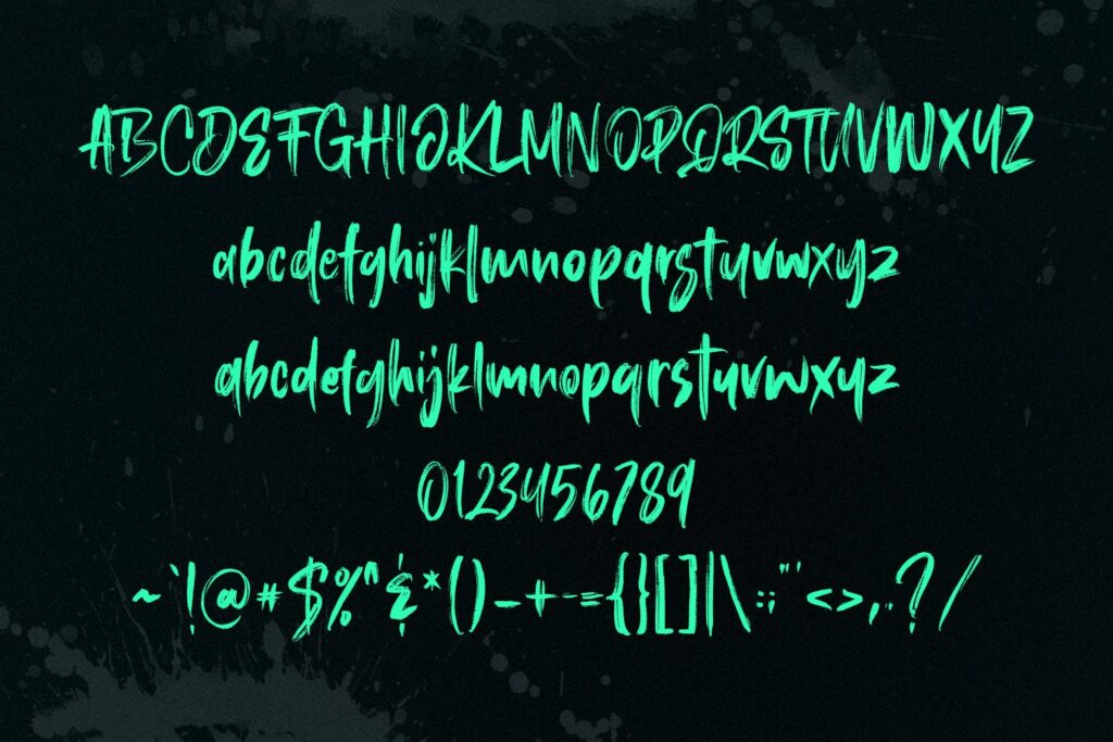 杂志书籍封面/品牌包装手写英文字体下载Roosevelt SVG Brush Font插图5