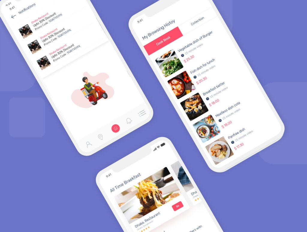 餐厅美食主题应用程序UI界面设计套件素材Restaurant App插图3