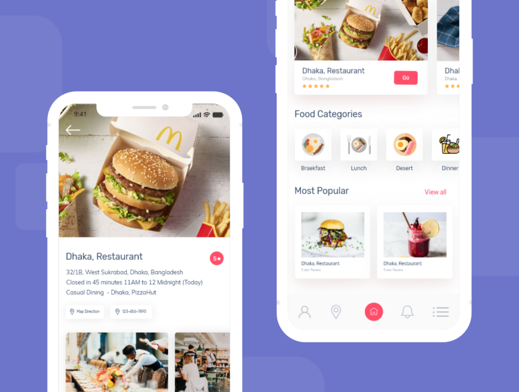 餐厅美食主题应用程序UI界面设计套件素材Restaurant App插图4