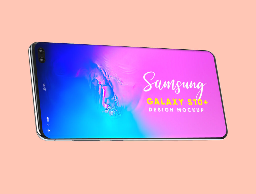 三星Galaxy S10+素材样机模板下载Samsung Galaxy S10+ Design Mockup 3插图4