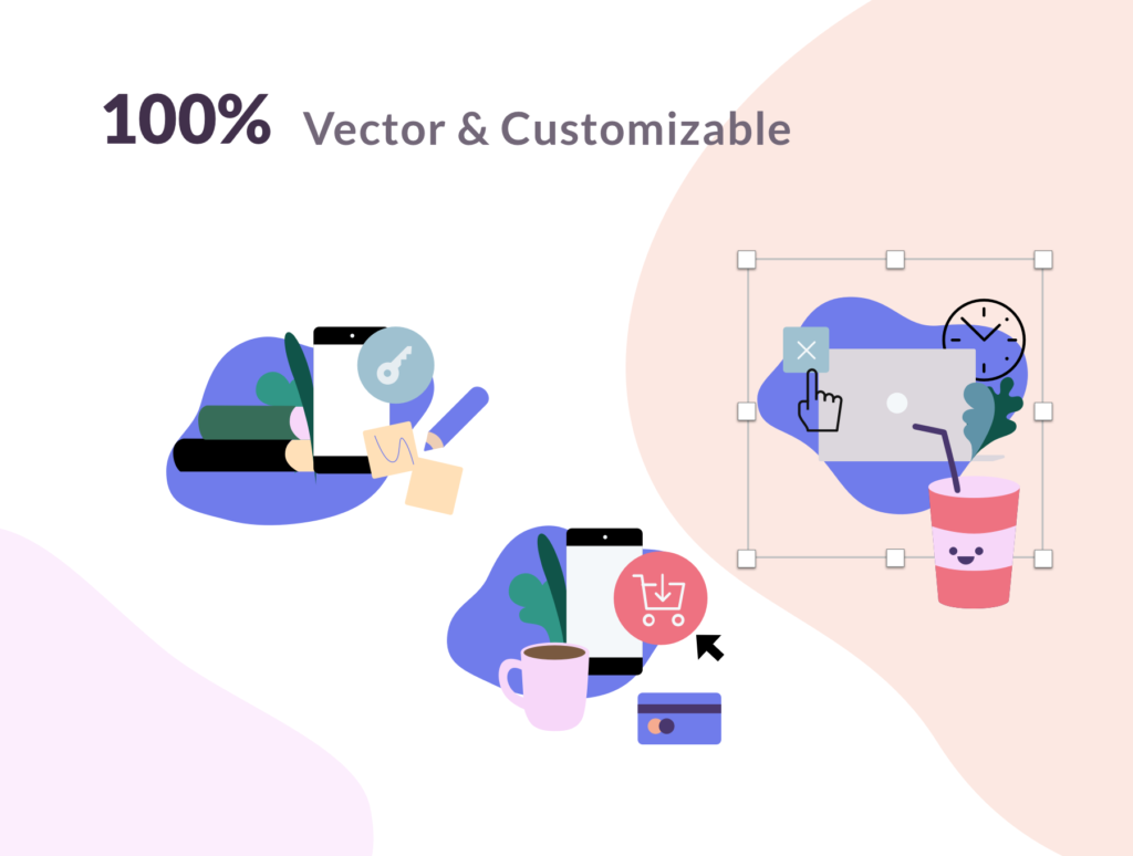 移动端启动页插画/办公室生活相关插图Simple Illustration System插图4