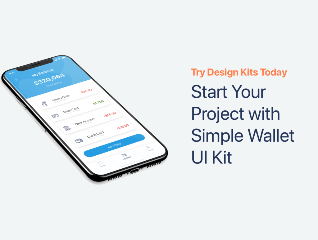 金融钱包移动应用程序素材模板下载Simple Wallet App UI UX Kit插图4