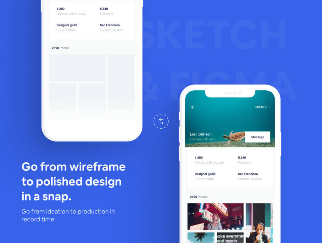 出行类线框图模型样机素材下载figma Mobile Ux Kit 设计口袋