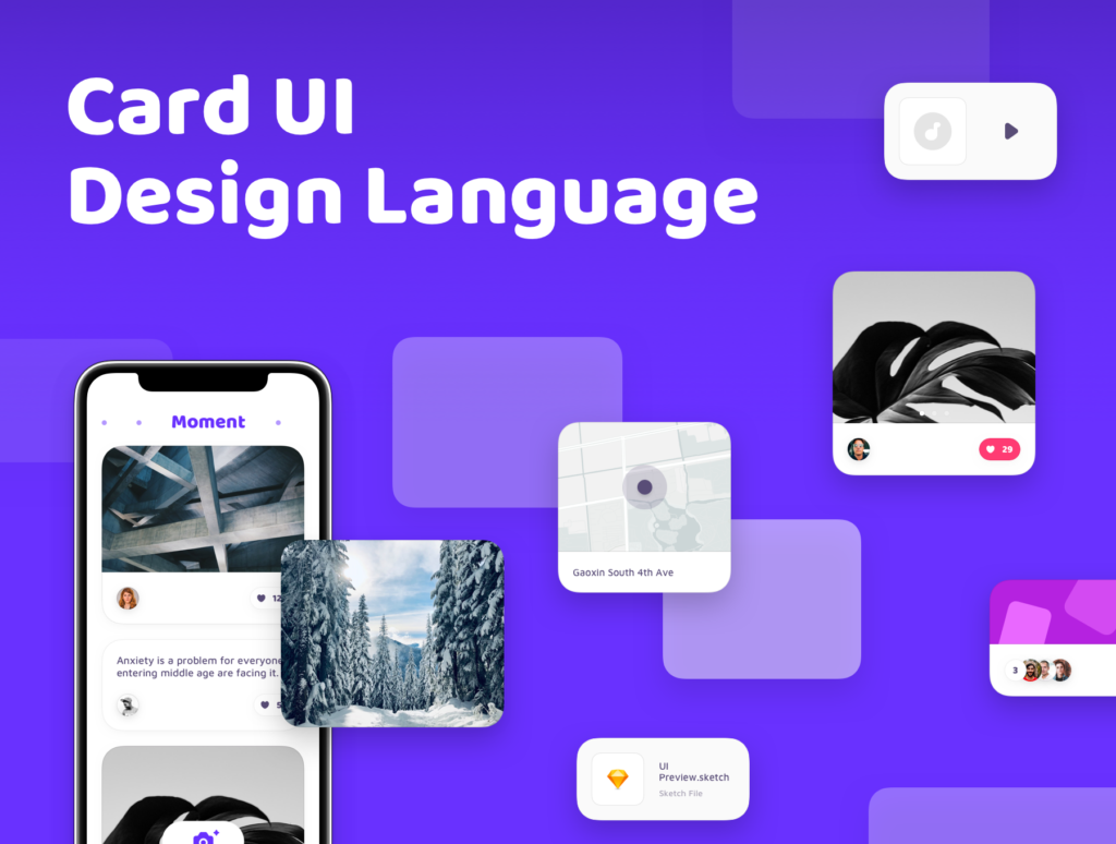 社交类设计套件工具包模板素材下载Social App UI Kit插图4